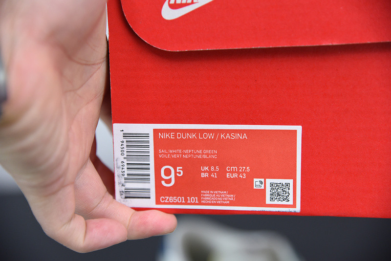 nike sb dunk low kasina neptune green cz6501-101