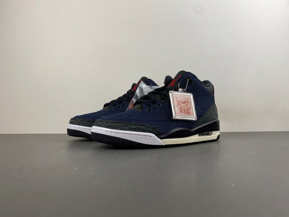 Air Jordan 3 X Leu*s "Indigo and Gym Red" IH7959-400