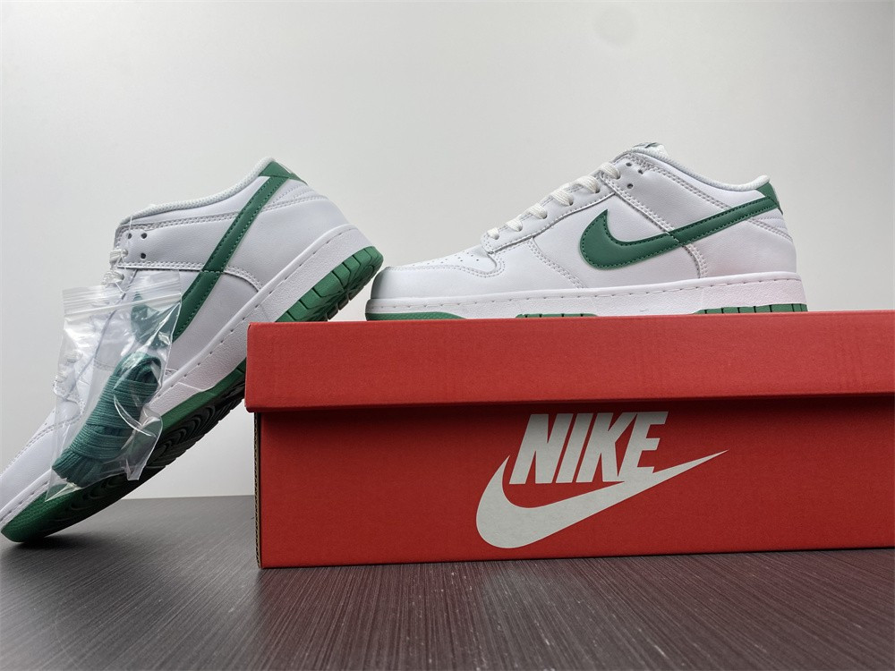 nike dunk low white green noise(w) dd1503-112