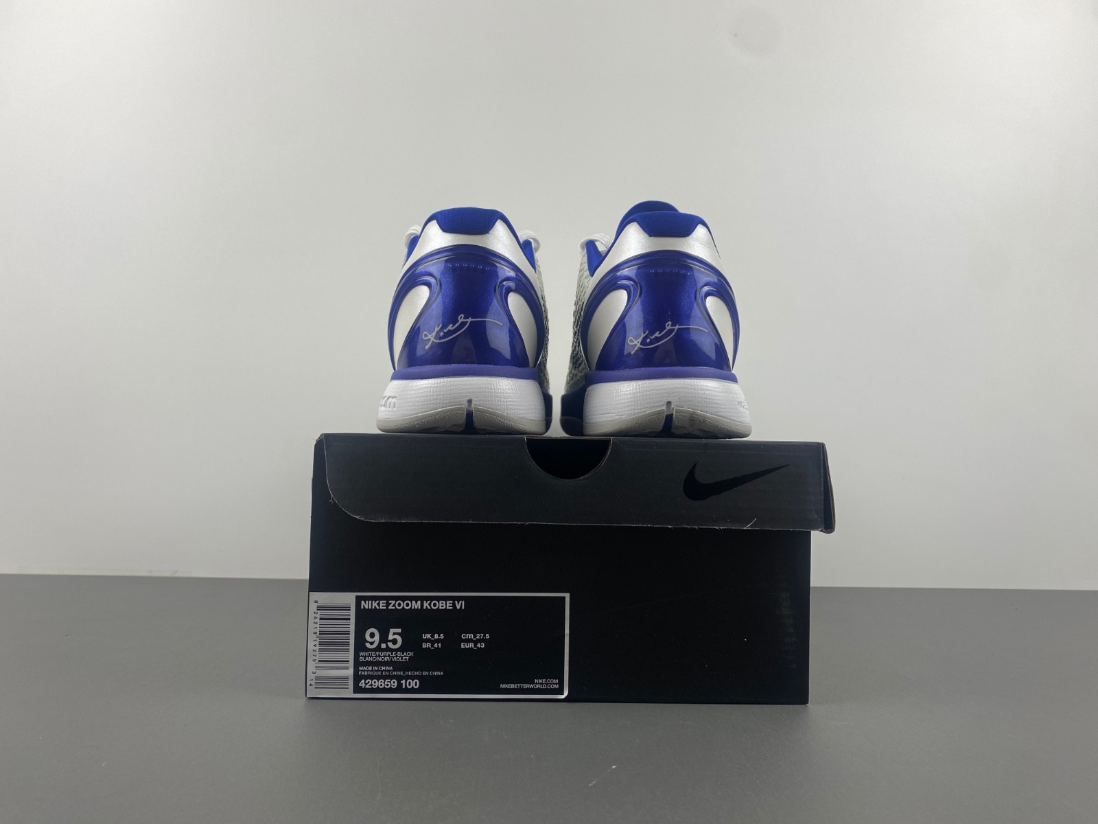 nike kobe 6 concord 429659‑100