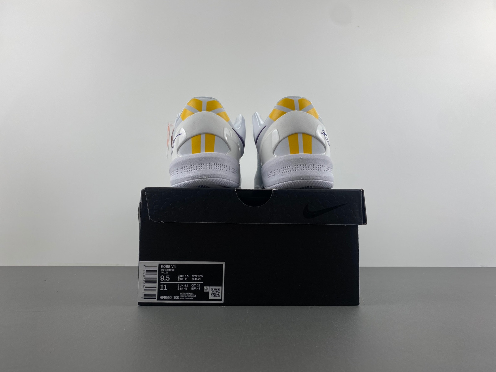 nike kobe 8 protro “lakers home” hf9550-100