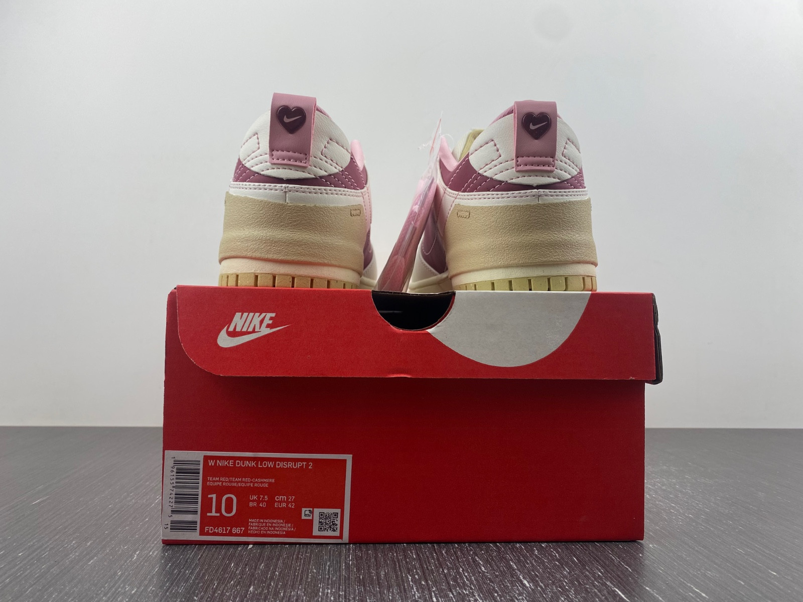 nike dunk low disrupt 2 "valentine