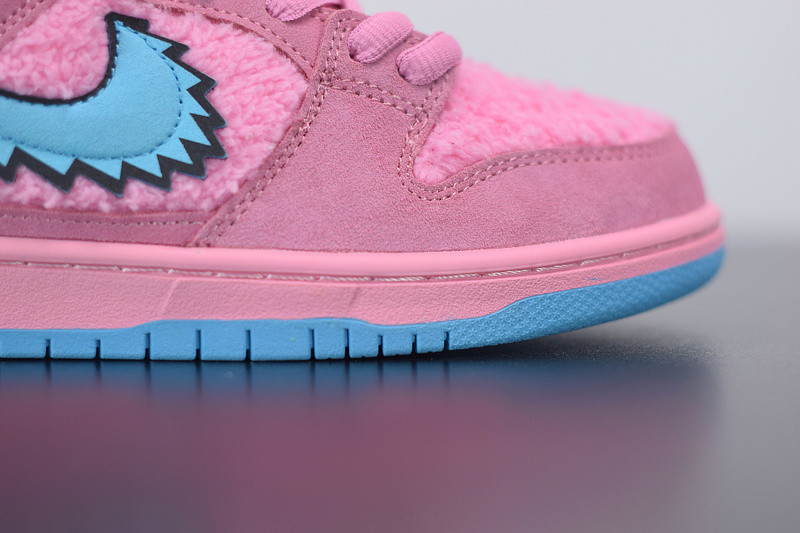 grateful dead x nike sb dunk low “pink bear” cj5378-600