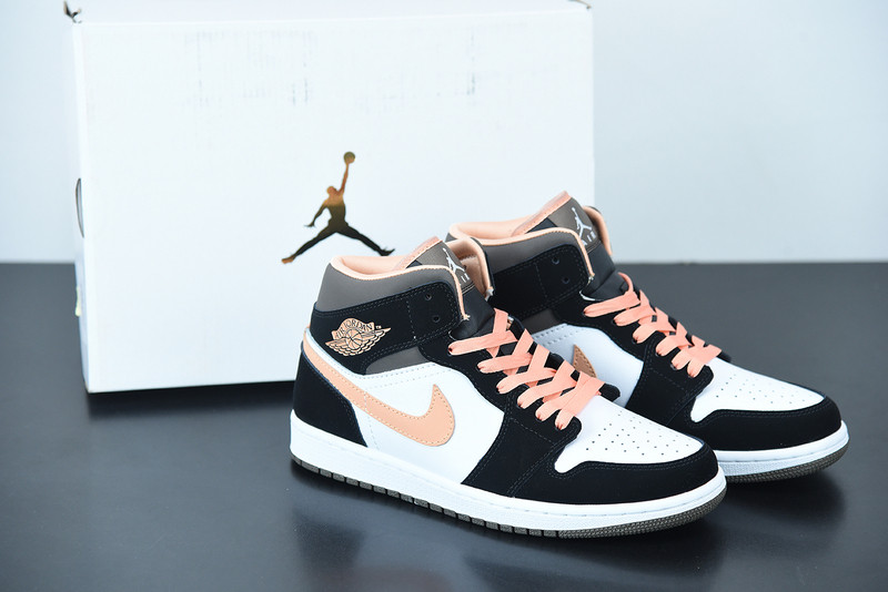 air jordan 1 mid peach mocha dh0210-100