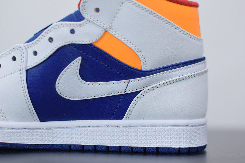 air jordan 1 mid royal blue laser orange 554724-131