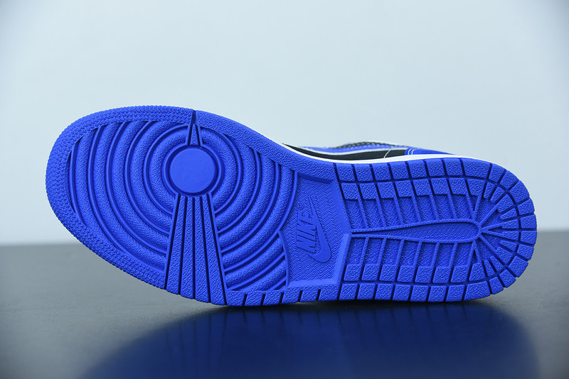 air jordan 1 low black blue white dh0206-400