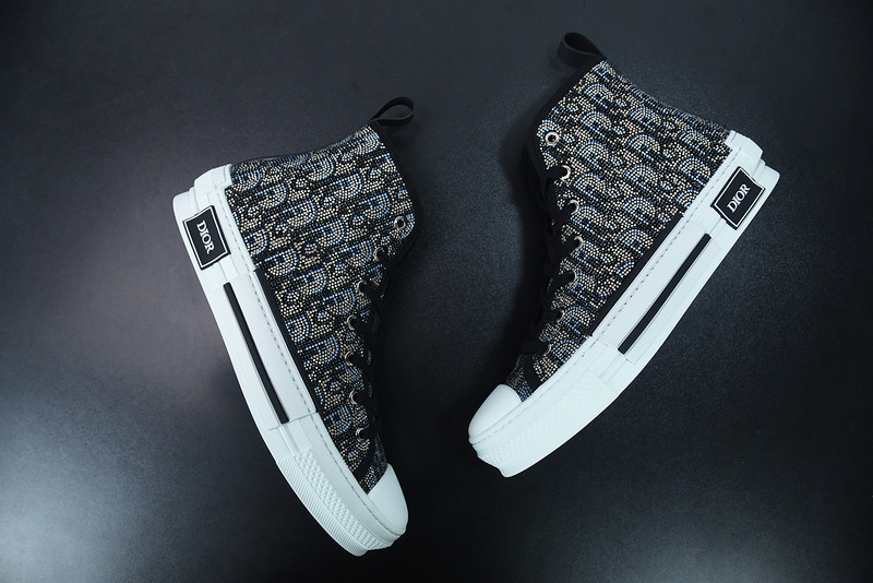dio* b23 oblique high-top sneaker