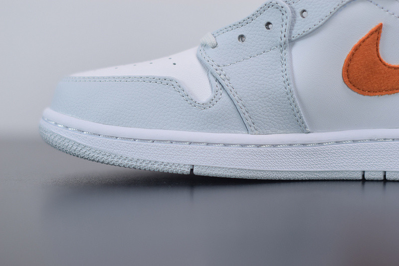 air jordan 1 mid starfish pure platinum cw7591-100