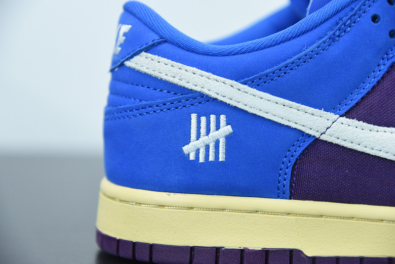 undefeated x nike dunk low ‘royal/purple’ dh6508-400