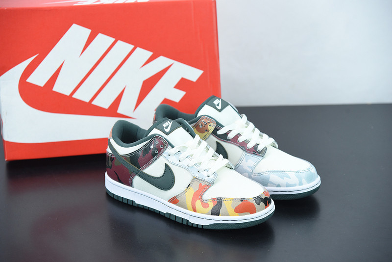 nike sb dunk low “multi camo” dh0957-100