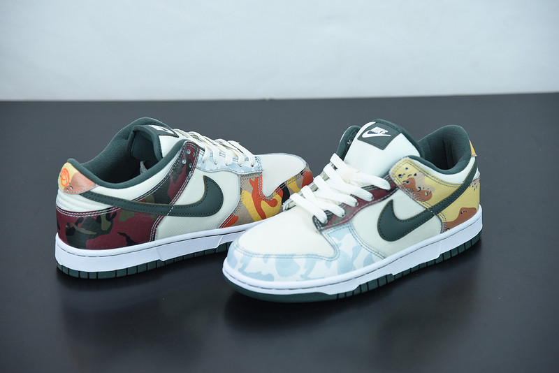 nike sb dunk low “multi camo” dh0957-100