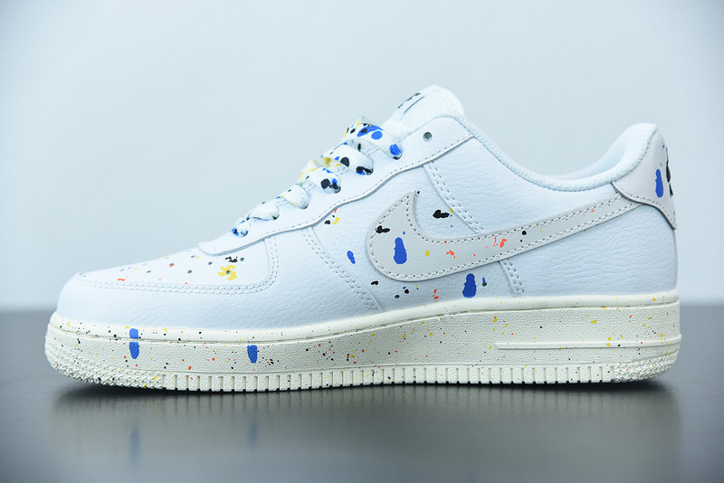 nike air force 1 low 07 lv8 paint splatter white cz0339-100