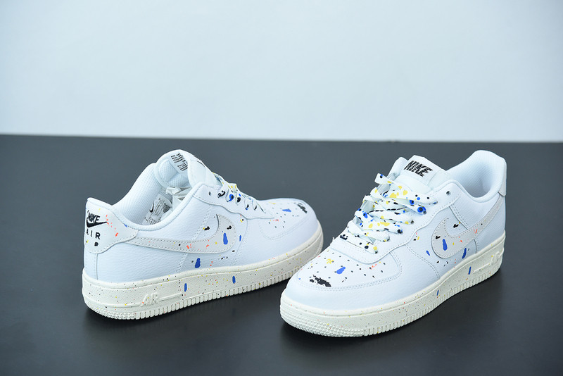 nike air force 1 low 07 lv8 paint splatter white cz0339-100