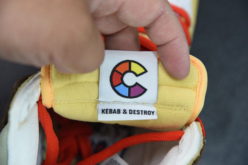 color skates x nike sb dunk high kebab and destroy cz2205-700