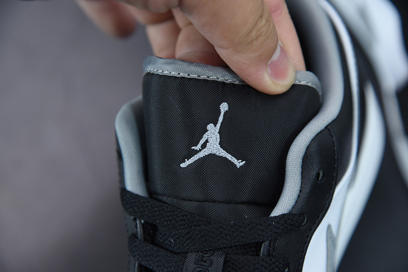 air jordan 1 low black white grey 553558-040