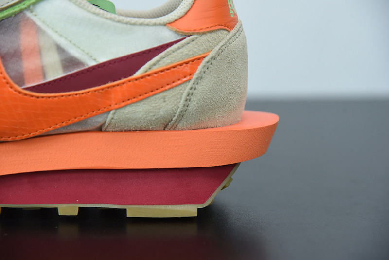 nike ldv waffle clot sacai net orange blaze dh1347-100
