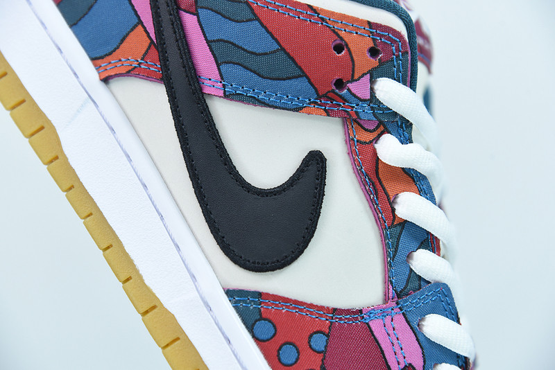 parra x nike sb dunk low pro sb abstract art