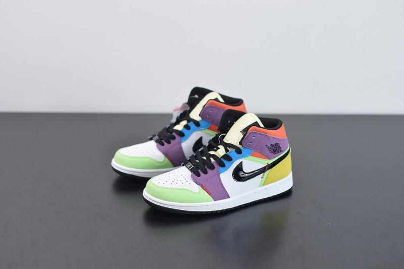 air jordan 1 mid “multicolor” cw1140-100