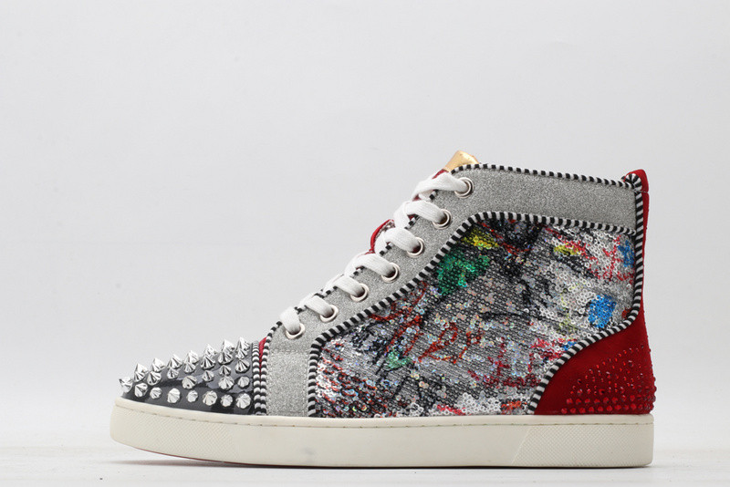 chian louin high top sneaker