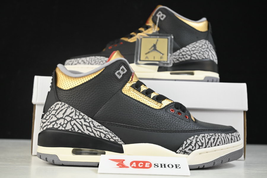 air jordan 3 “black gold” ck9246-067