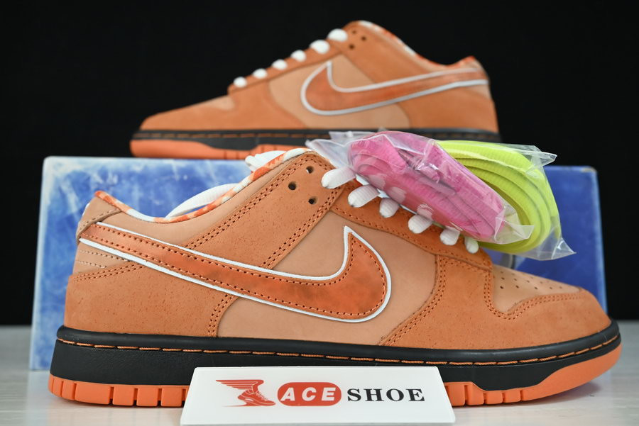 concepts x nike sb dunk low "orange lobster" fd8776-800