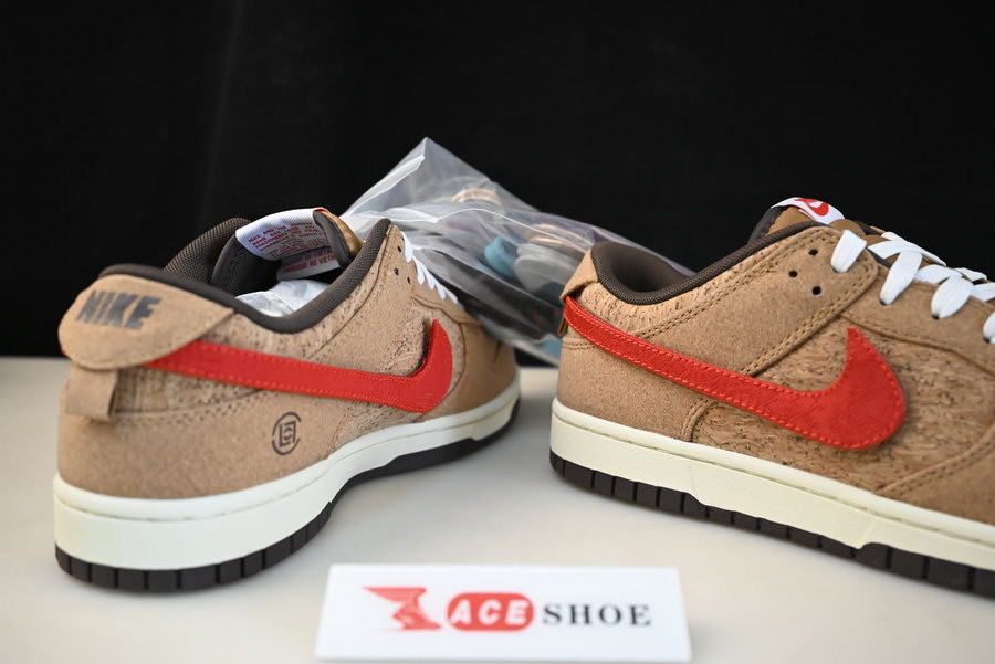 clot x nike dunk low cork fn0317-121