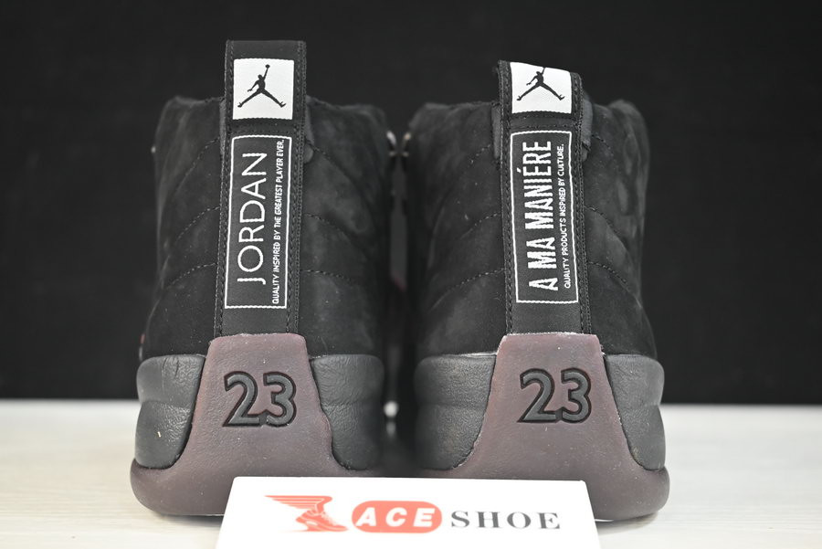 a ma maniére x air jordan 12 “black” dv6989-001