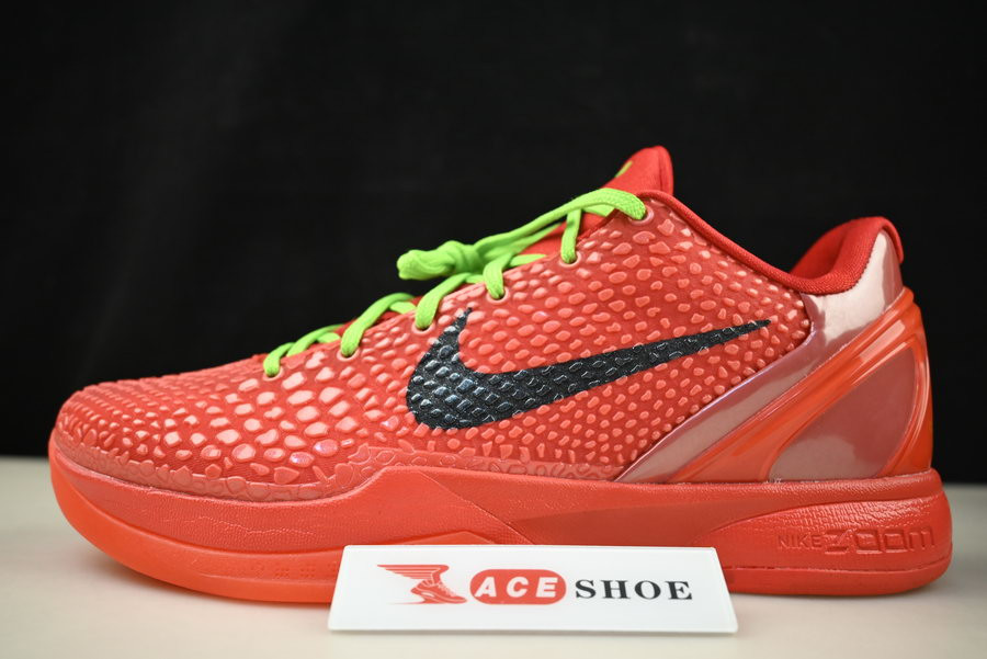 nike kobe 6 protro “reverse grinch” fv4921-600
