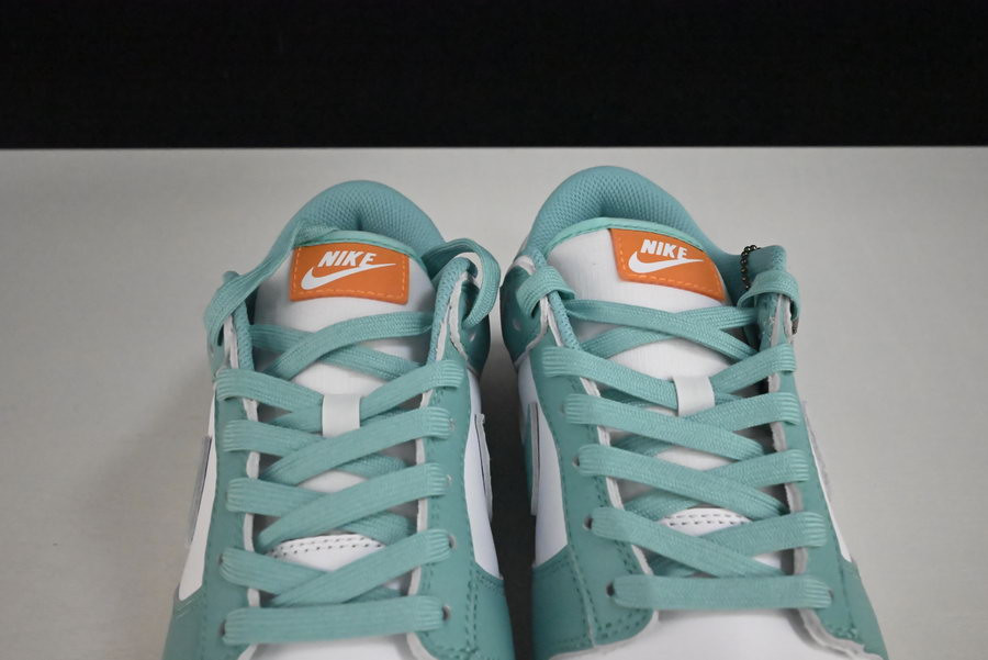 nike dunk low turquoise green orange dv2190-100