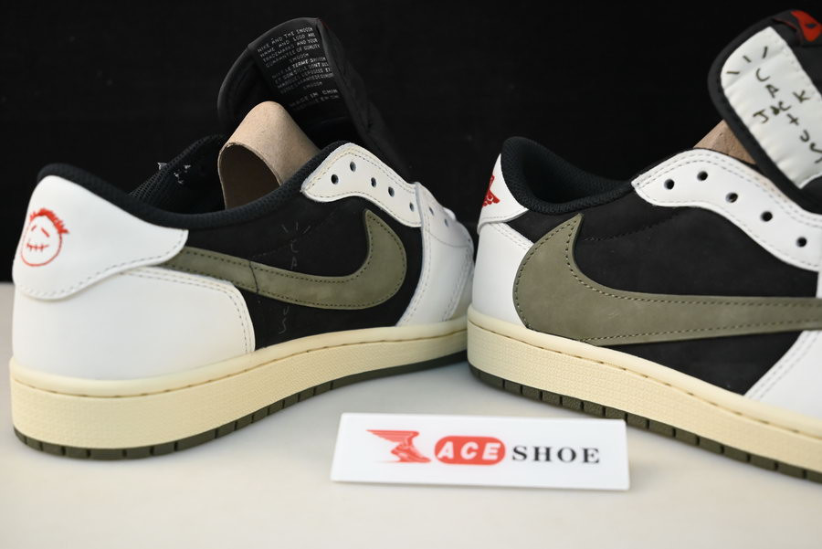 travis scott x air jordan 1 low og “olive” dz4137-106