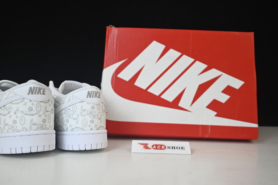 nike dunk low “white paisley” dj9955-100