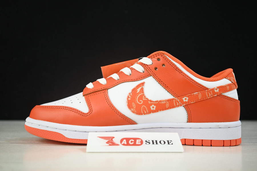 nike dunk low “orangre paisley” dh4401-103