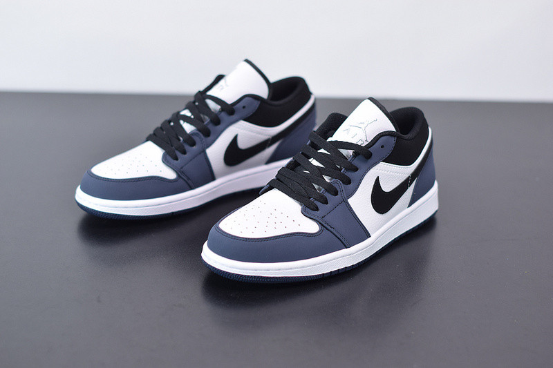 air jordan 1 low retro navy midnight white black 309192-101