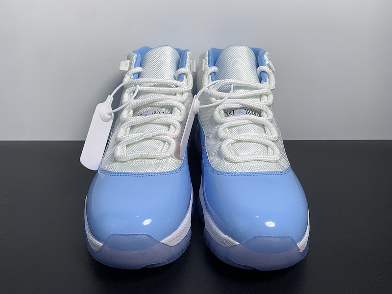 air jordan 11 “unc” white/university blue ct8012-141