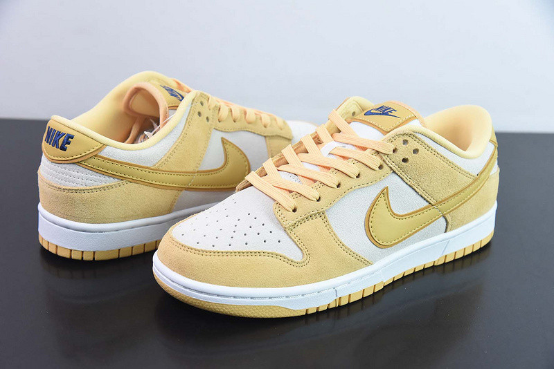 nike dunk low gold suede dv7411-200