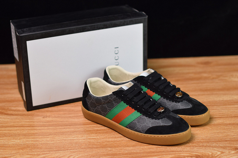 g*u*i jbg leather and suede