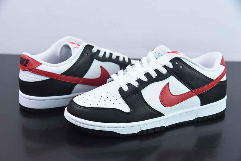 nike dunk low black university red fb3354-001