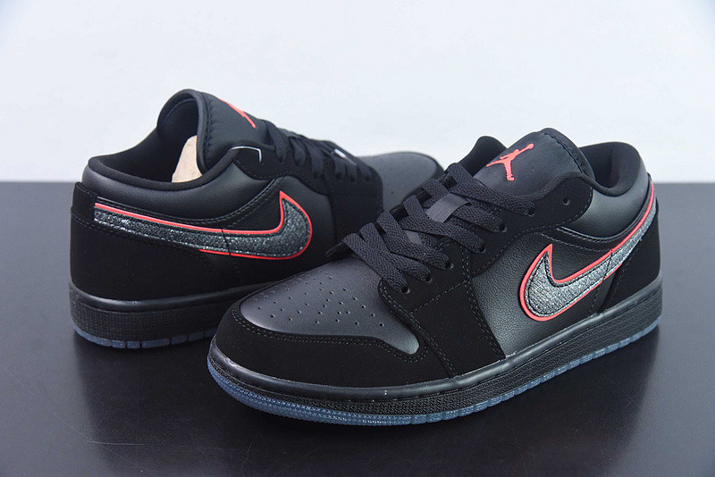 air jordan 1 low black red orbit ck3022-006