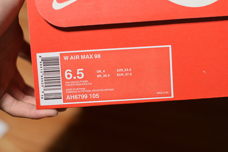 nike air max 98 sail igloo (w)ah6799-105
