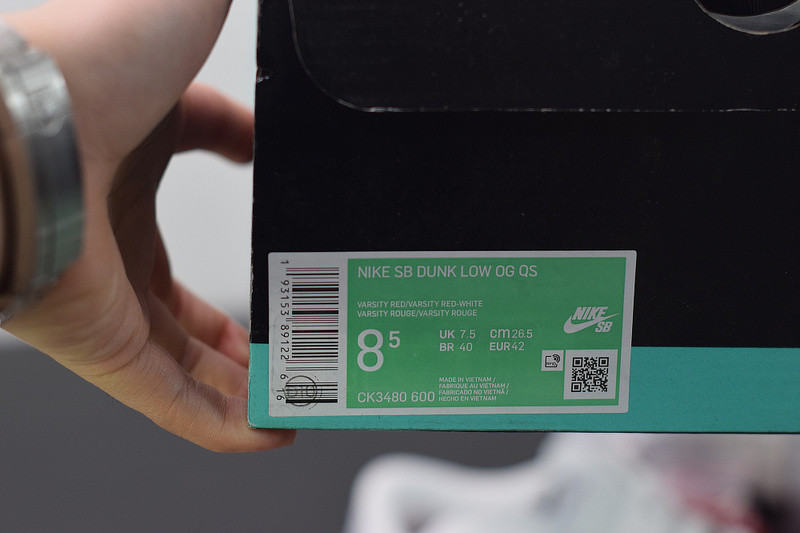 nike sb dunk low Svp*me jewelswh red ck3480-600.
