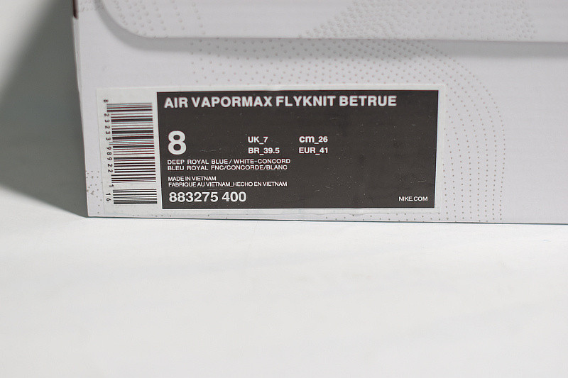 nike air vapormax flyknit betrue "be true" 883275-400