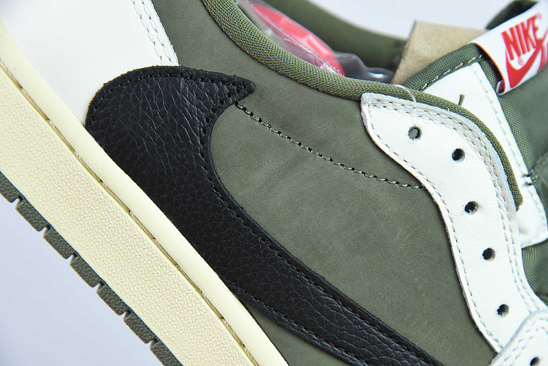 travis scott x air jordan 1 low og “medium olive” dm7866-200