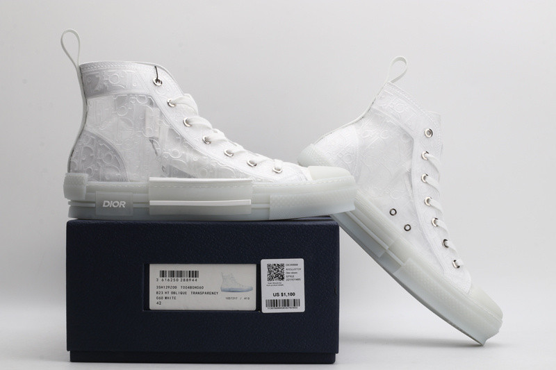 dio* b23 oblique high-top sneaker