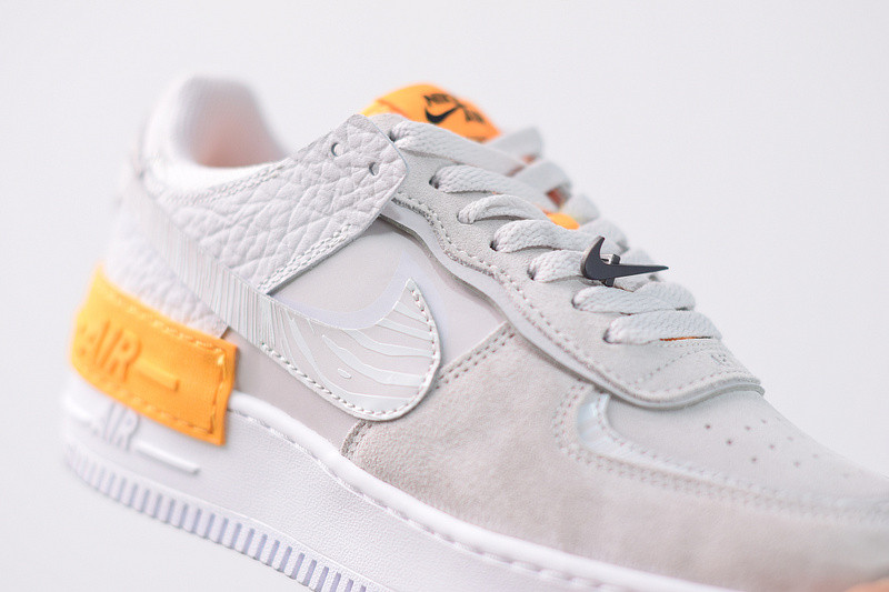 nike air force 1 shadow vast grey laster orange cu3446-001