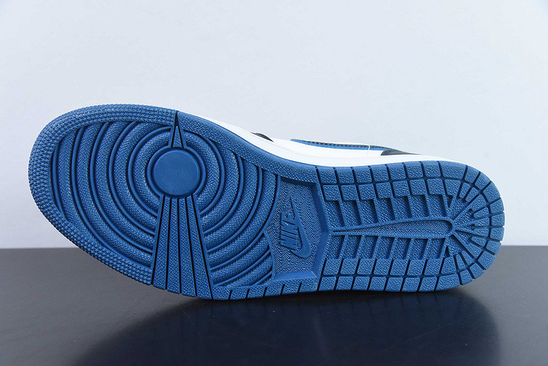 air jordan 1 low white industrial blue black siren red fv3622-141
