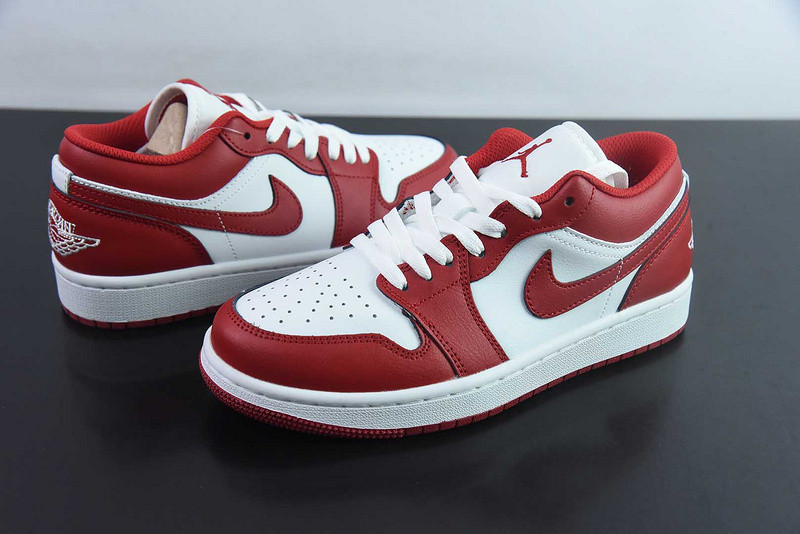 Air Jordan 1 Low Red White 553558-166