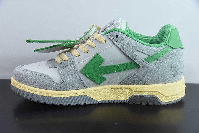 OF™ C/O VIRGIL ABLOH OUT OF OFFICE LOW-TOP LEATHER SNEAKERS ‘OOO“