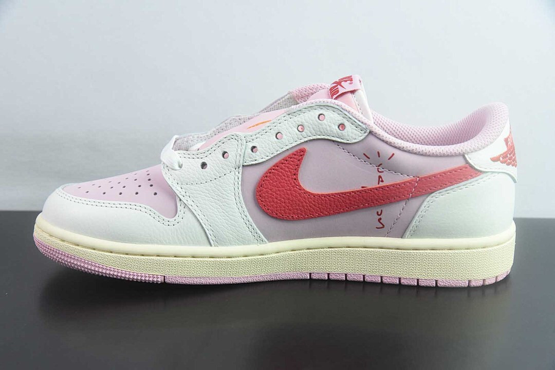 Travis Scott x Air Jordan 1 Low OG “Sail/Tropical Pink” IQ7604-101