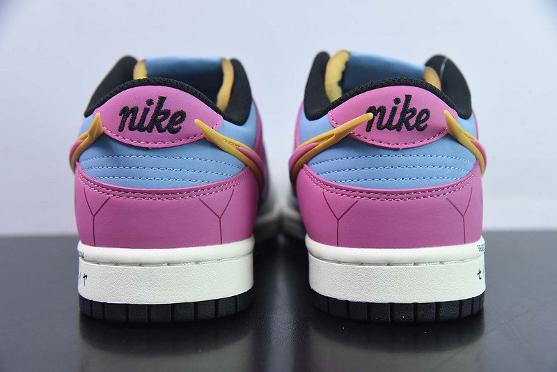 nike sb dunk low pink blue white black zd2356-153