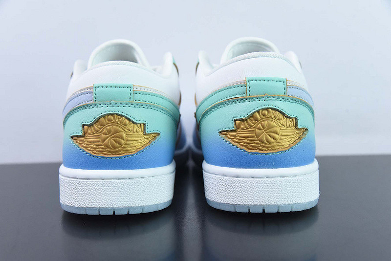 air jordan 1 low "white/blue/gold" fn8899-131